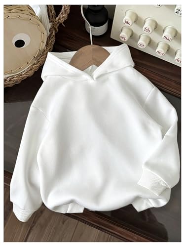 Floerns Boy's Graphic Hoodie Drop Shoulder Casual Loose Hooded Pullover Sweatshirt2