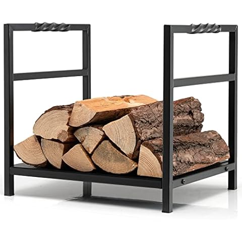 Range-bûches COSTWAY en Fer Forgé Cover