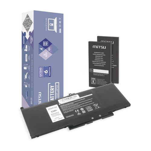 Batterie Dell Latitude 7390 7490 MITSU 5800 mAh 7.6V pour ordinateur portable