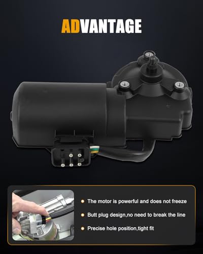 Image of ROADFAR Front Windshield Wiper Motor Compatible For Mercedes-Benz For 190D | Fit For Mercedes-Benz For 190D 1987|For Mercedes-Benz For 190E 1986 1987|OEM:2018203642|5 Pins