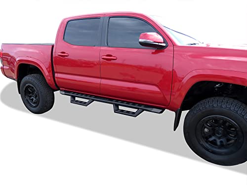 Estribos negros tubular drop steps para Toyota Tacoma miniatura 6