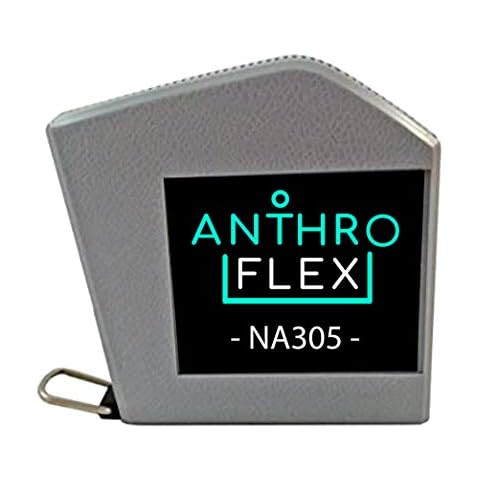 AnthroFlex Anthropometric Diameter Tape Measure 6Mm X 2 Meter Metric Flexible Steel Blade For Circumference, Body Cover