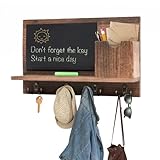 【Perfektes Paket, einfache Installation】 Mit einem an der Wand montierten Schlüssel- und Briefhalter, 4 Schrauben und Dübeln, einer Schachtel Kreide und einem Radiergummi sowie einer Installationsanleitung brauchen Sie nur ein paar Minuten, um diesen Mail-Organizer an der Wand zu installieren.