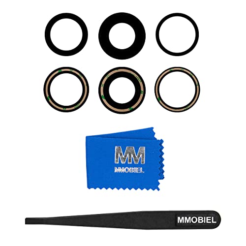 MMOBIEL Back Rear Camera Glass Lens Replacement Compatible with iPhone 14 Pro / 14 Pro Max 2022. - Incl. Double Sided Adhesive, Tweezer and Cloth.
