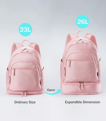 Image of Uselike Gym Backpack for Women Men, Lightweight Gym Bag with Shoe Compartment, Waterproof Workout Backpack with Wet Pocket