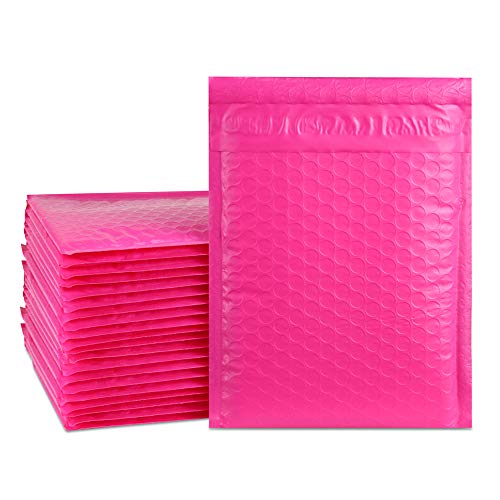 UCGOU 6x10 Inch Pink Poly Bubble Mailers Self Seal Padded Envelopes Shipping Envelope