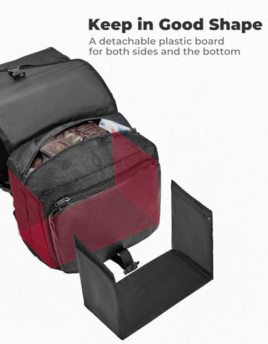 KEMIMOTO Alforjes de motocicleta, bolsas laterais destacáveis de grande capacidade de 40 L, bolsas d