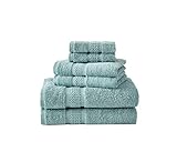 Nautica | Oceane Collection | 6 Piece Towel Set - Decorative Luxury Hotel & Spa Quality Bathroom Linens, Absorbent & Fade Resistant, 6 Piece, Turquoise
