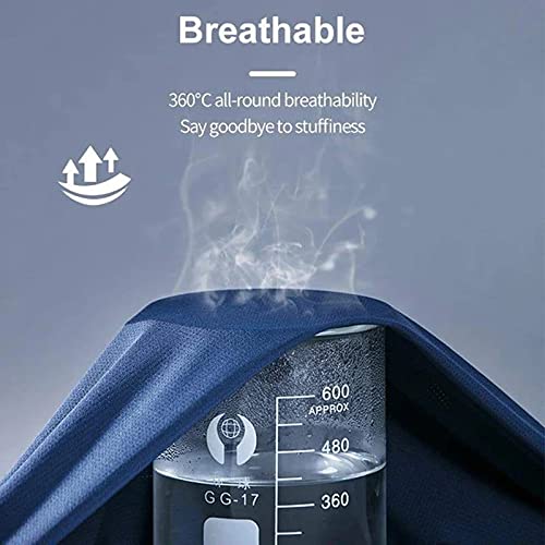 JZENZERO Camiseta masculina de seda de gelo de secagem rápida, camisas polo, manga curta, absorção d