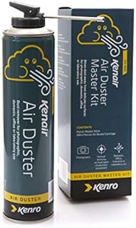 Kenro Kenair Air Duster Master Kit to Clean Cameras Computers and Precision Equipment Remove Dust and Debris 360ml - KENR01