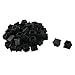 uxcell Plastic Furniture Sofa Legs Protecter Square Tube Pipe Inserts Caps 19mm x 19mm 80pcs Black