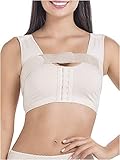 MARIAE FAJAS 9000 Breast Implant Stabilizer Bra Band | Soporte para El Pecho Beige XS