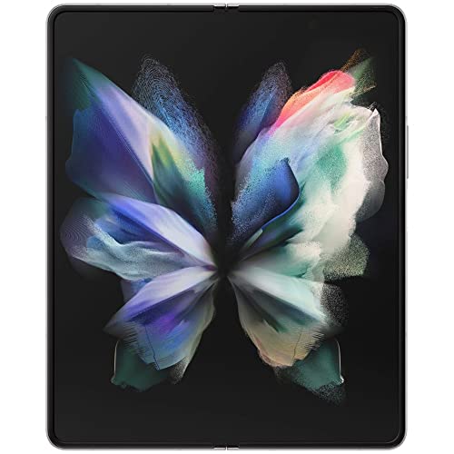 Samsung Galaxy Z Fold 3 5G Factory Unlocked Android Cell Phone Us Version Smartphone Tablet 2-In-1 Foldable Dual Screen Under Display Camera 256Gb Storage, Phantom Silver (Renewed) #TOP1