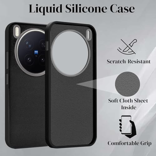 Image of Jkobi Rubberised Back Cover Case for Vivo X300 Pro (Textured Grip Design | Micro-Fiber Cloth Inside | Slim and Light Weight | Soft Touch and Feel)