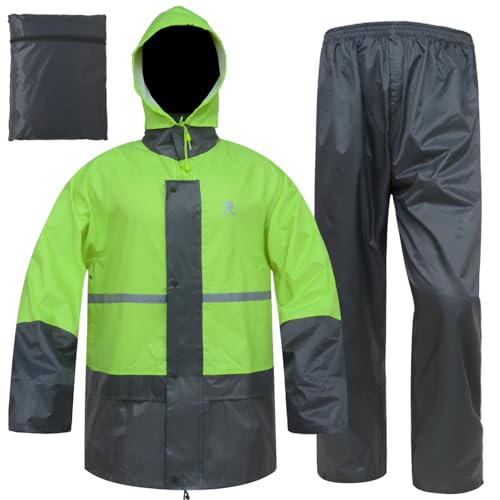 RainRider Rain Suits for Men Women Waterproof Lightweight Rain Gear