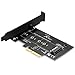 Rivo PCI-E Riser PCIe M.2 PCIe SSD to PCIe Express 3.0 x4 Adapter Card - Supports M2 NGFF PCI-e 3.0, 2.0 or 1.0, NVMe or AHCI, M-Key, 2280, 2260, 2242, 2230 Solid State Drives