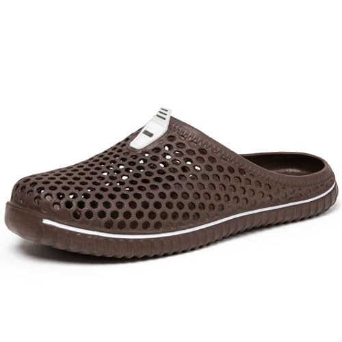 SAGUARO Zuecos de Verano para Hombre Mujer Transpirable Zapatillas de Playa Marrón 42 EU SAGUARO Zuecos de Verano para Hombre Mujer Transpirable Zapatillas de Playa Marrón 42 EU
