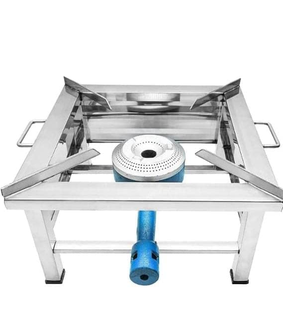 Commercial Stainless Steel Manual Single Burner Gas Stove/Bhatti Gas