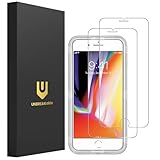 UNBREAKcable 2-Pack Screen Protector for iPhone 8 Plus/iPhone 7 Plus, Double Shatterproof Tempered Glass [Easy Installation Frame] [9H Hardness] [99.99% HD Clear] for iPhone 5.5 inch