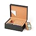 PU Leather Watch Box Pojedynczy wyświetlacz Storage Case z gumkami na długopis Broszka kolczyki, uchwyt z poduszką, biżuteria na okaziciela pudełko Case dla kobiet mężczyzn