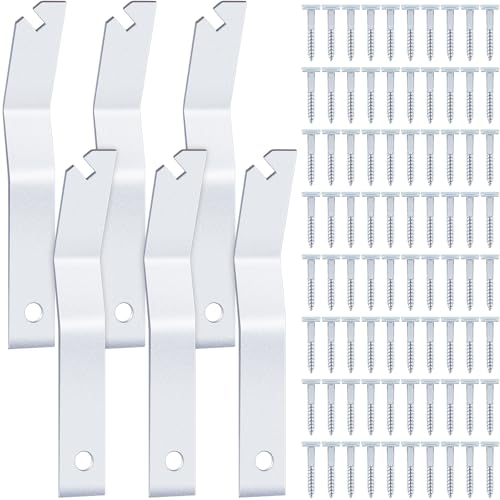 Image of 206 Pcs Security Picture Hangers Set, 200 T Head Screws and 6 Hardened Wrenches, Anti Theft Frame Locking Hardware for Hotel Museum Gallery
