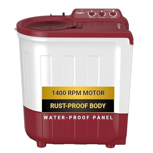 Whirlpool 6.5 kg 5 Star Supreme Semi-Automatic Top Loading Washing Machine (ACE 6.5 SUPREME PLUS (CORAL RED) (5YR)