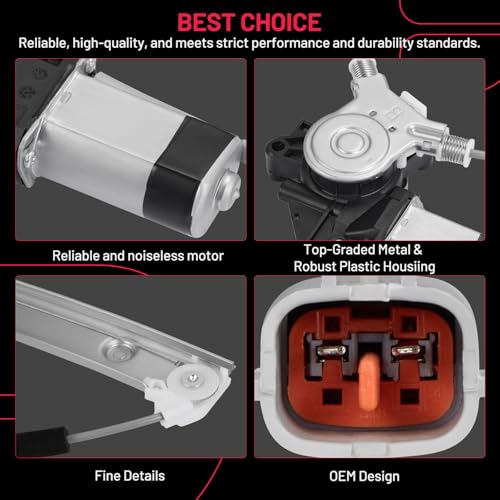 Image of BDFHYK 748-618 Power Window Regulator with Motor Rear Right Compatible with Escape 2001-2007, Compatible with Mercury Mariner 2005-2007