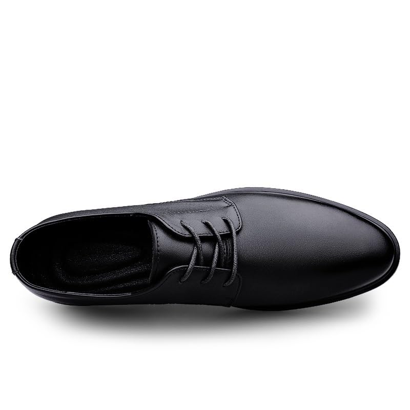 Mens Oxford Dress Shoes Lace-up Vegan Leather Prom Wedding Anti-Slip Casual Shoe Wedding Brogue3