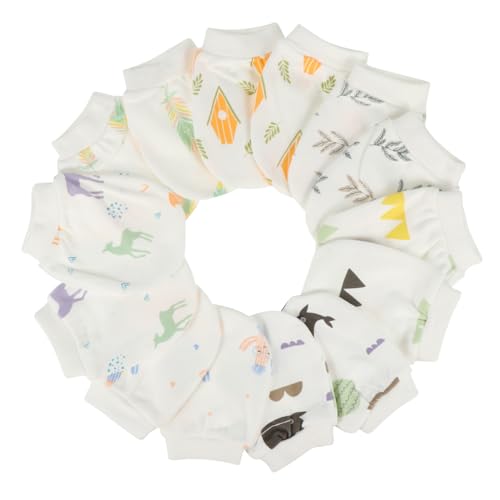 7pairs Newborn Cotton Protective Gloves -scratch Mittens for Boy Girl Soft and Elastic Seasons for Parents