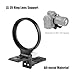 SUNWAYFOTO LS-Z9，80mm Rotating Collar for Z9,EOS R3, Tripod Mount Ring Lens Support Collar Arca Swiss Plate Mount DSLR Horizontal Vertical Switching