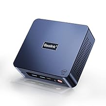 Beelink New 11th Generation Mini PC,Intel N5095 Processor up to 2.9GHZ,Mini Computer with 8GB DDR4 RAM/256GB M.2 SATA SSD,Supports Extended HDD&SSD/Dual HDMI/WiFi5/BT5.0