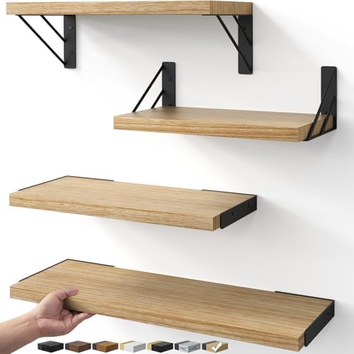 BAYKA Shelves for Bedroom Decor, Floating Wall Shelf for Living R...