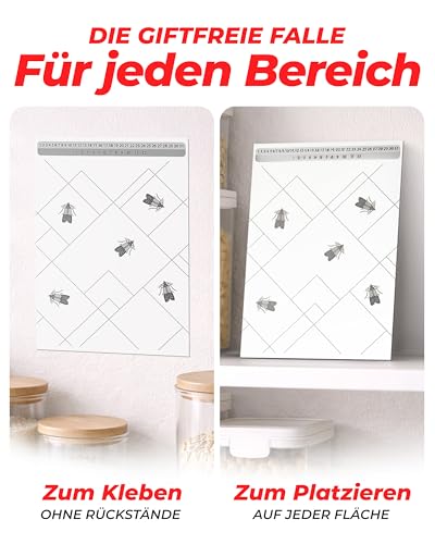 PIC Lebensmittelmotten Falle, 12 Stück Starke Pheromonfallen gegen Motten – Ansicht 5