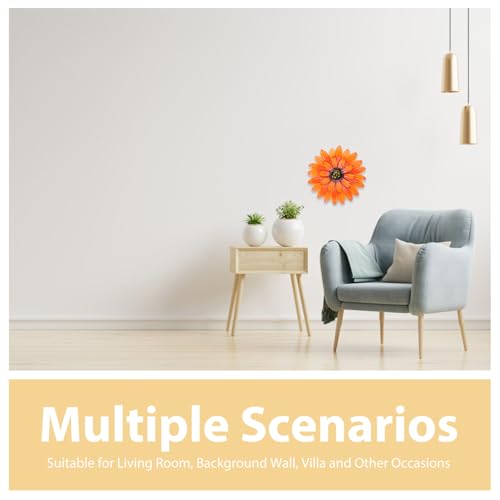 Decoración de pared flores de hierro nórdicas y colgante artístico realista 3