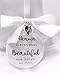 Mother Memorial Christmas Ornament Heaven is Even More Beautiful with Mom Charm Sympathy Gift