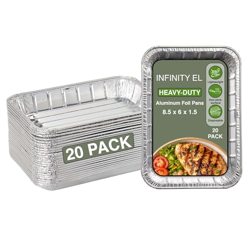 INFINITY EL Disposable Aluminum Foil Pans 20 Pack | Mini