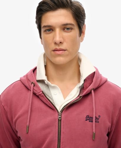 Sweat shirt Superdry Sweatshirt à capuche délavé zippé à logo Essential EU - vue 4