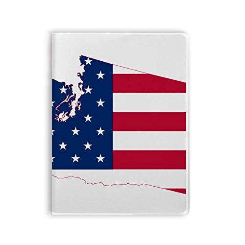 Carnet de notes souple Washington America : cahier ligné drapeau USA et étoiles pour écrire