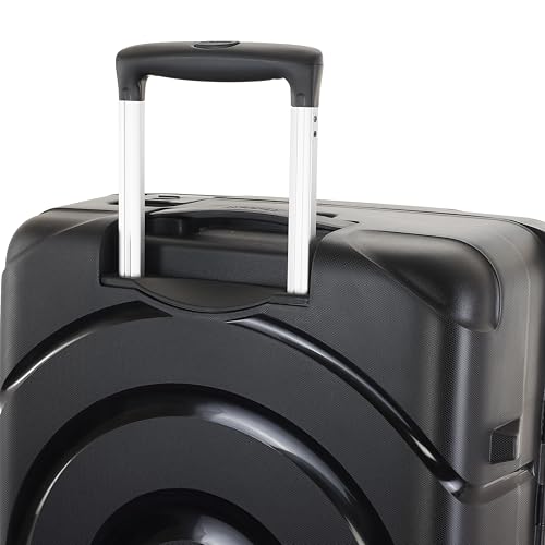 American Tourister Circurity+ 68 CM 8 Wheel with 3 Point TSA Lock Trolley Bag for Travel | Small Polypropelene Suitcase with TSA Lock, Double Wheels & Flexi Packing Straps for Men & Women - Black 9 41llWmSR7aL