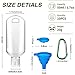 Ventdest Botellas de Viaje Portátiles, 10 Pcs 50ml Vacías Botellas Rellenables, Contenedores...