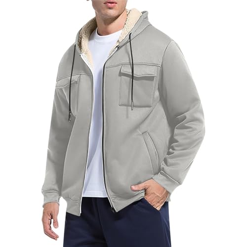 Chaqueta de hombre con capucha clásica resistente a suciedad 1