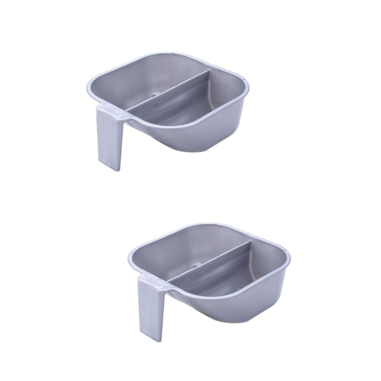 Gogogmee 2 Pcs Hair Coloring Dye Mixing Bowl Double Bowl Kit Grip Handle Perfect for Diy Professional Use