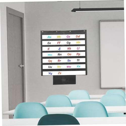 Tableau de poche pour cartes de mots noir Hohopeti en polyester format standard - 2