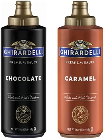 Ghirardelli Chocolate and Caramel Sauces 16 oz Squeeze Bottles