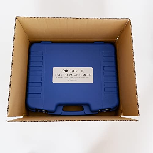 Battery Powered Crimper Eletric Crimper Pressure Sensor, 6-Ton Hydraulic Crimping Tool Electrical Terminal Cable Wire Tool Kit 360° Electrical Wire Connectors 11 Pairs Of Dies Awg 4 To 600 Mcm #TOP6