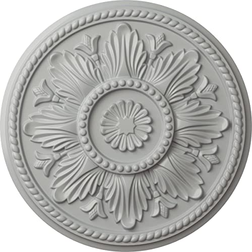 Image of Ekena Millwork CM18EDFRF Edinburgh Ceiling Medallion, Frost