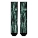 FekiLoot Green Long Leaves Compression Socks Cozy Soft Support Socks Fashion Breathable Knee High Tube Socks for Adult