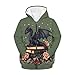 WELLFLYHOM Dragon Book Girls Zip Up Hoodie Size 14-16 Rose Kids Full Zipper Hooded Fashion Sweatshirt Kangaroo Pocket Long Sleeve Shirt Graphic Tops