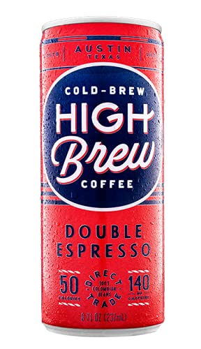 High Brew Coffee, Medium Roast, Cold Brew, Double Espresso, 8 Fl Oz Can (Pack Of 12) - Packaging May Vary #TOP1
