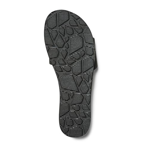 Image of Volcom Women's Simple Slide Sandals - Cushioned Synthetic Leather Strap Slides With Padded Footbed